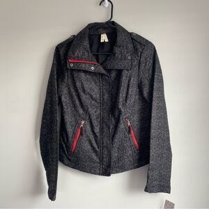 Free People We The Free Leopard Print Pop Moto Jacket